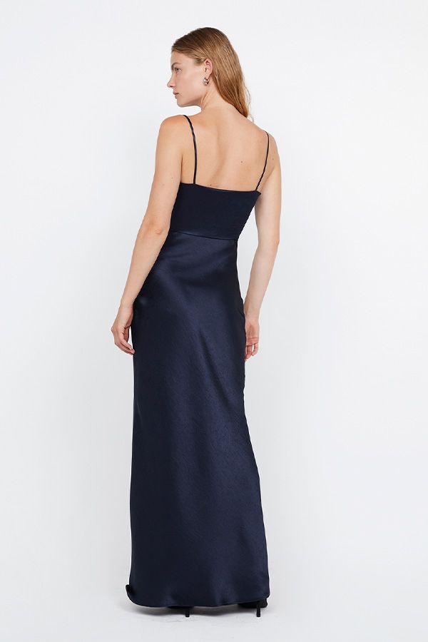 Vestido Nadia de Tirantes Azul Noche