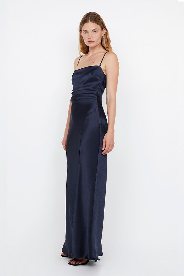 Vestido Nadia de Tirantes Azul Noche