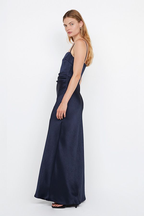 Vestido Nadia de Tirantes Azul Noche