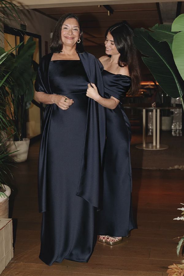 Vestido Carolina Largo Zafiro