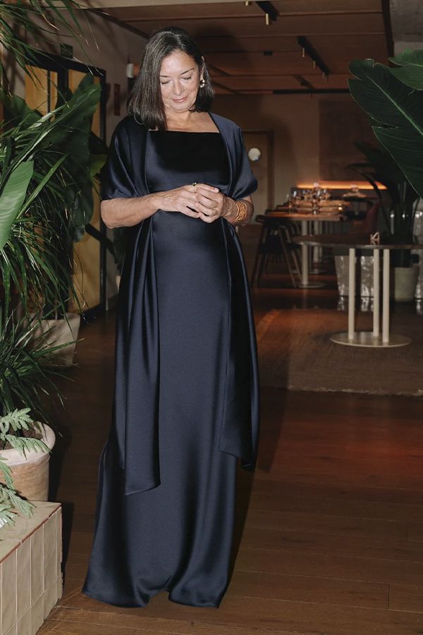 Vestido Carolina Largo Zafiro