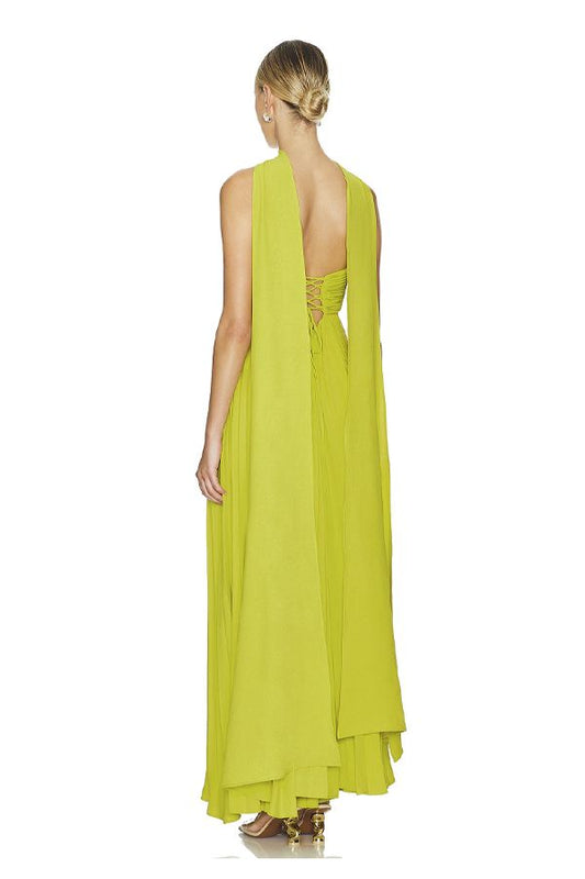 Vestido Daphne Largo Plisado