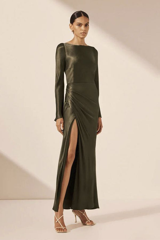 Vestido Forest Midi con Mangas Acampanadas
