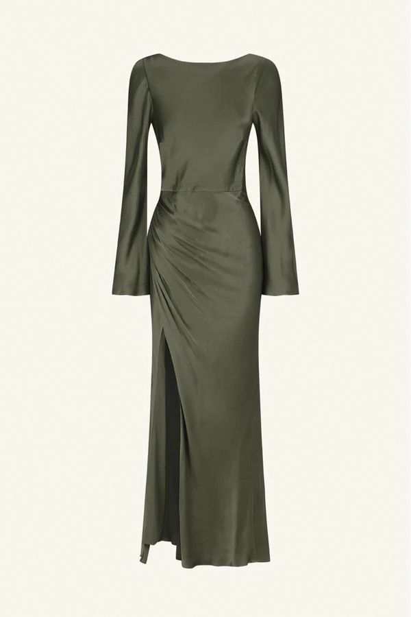 Vestido Forest Midi con Mangas Acampanadas
