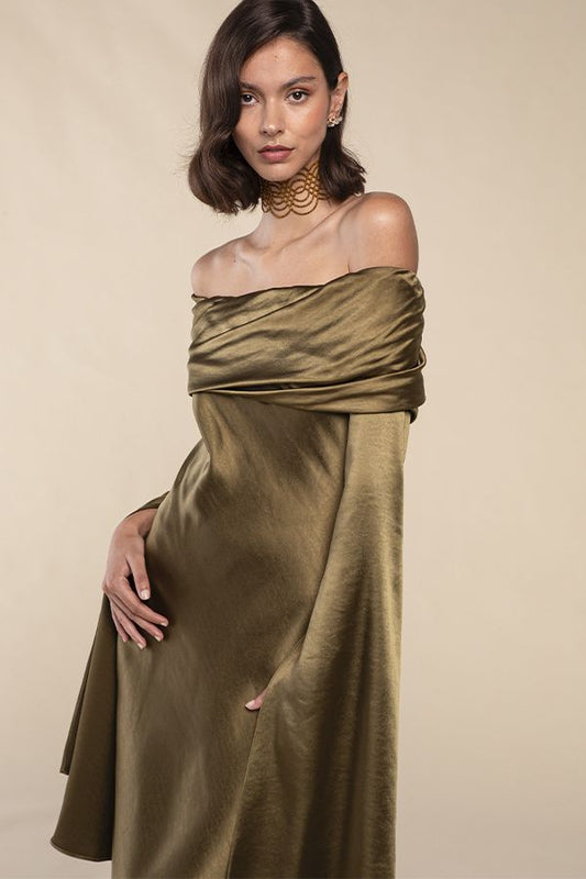Vestido Silvana Largo Verde