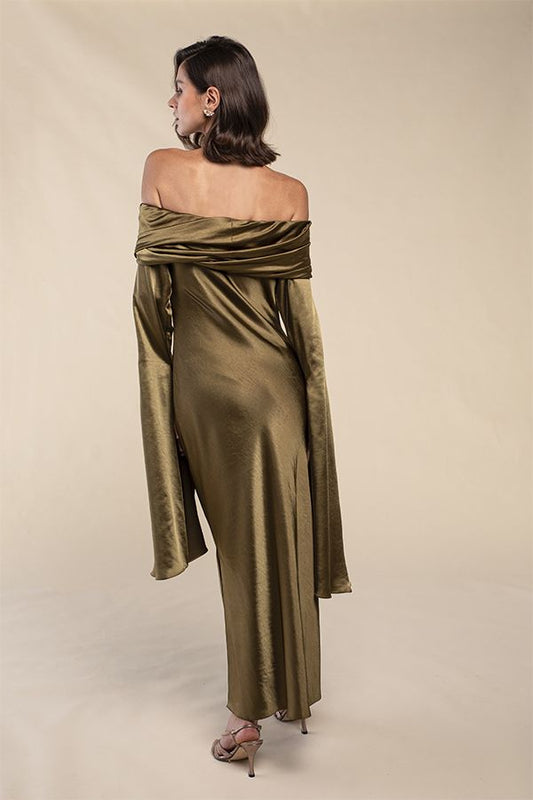 Vestido Silvana Largo Verde