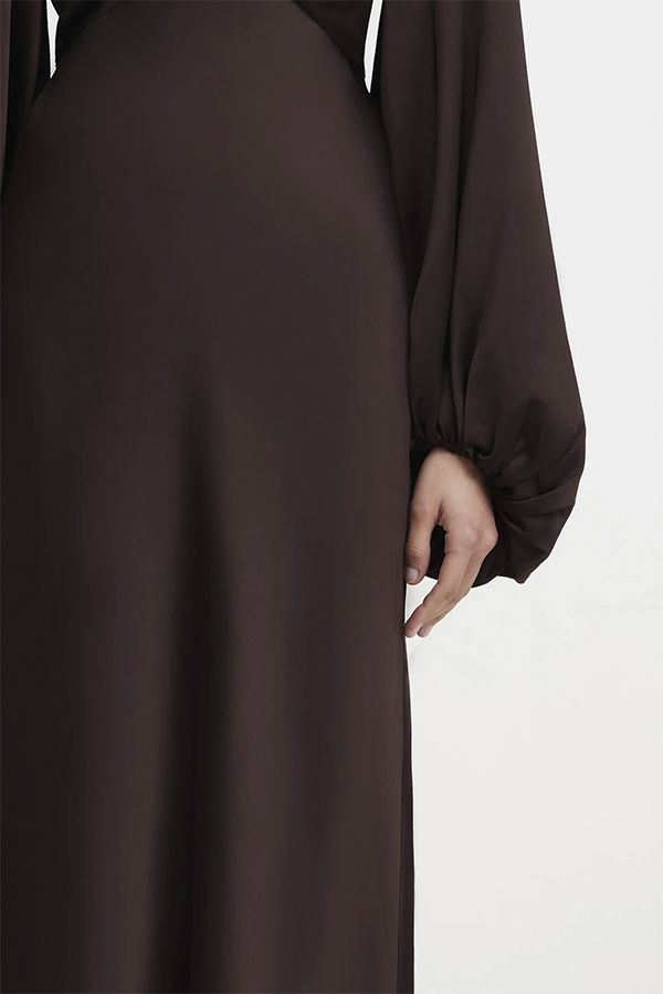 Vestido Jazmin Midi Chocolate