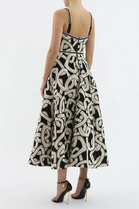 Vestido Catena Midi Tirantes Multicolor