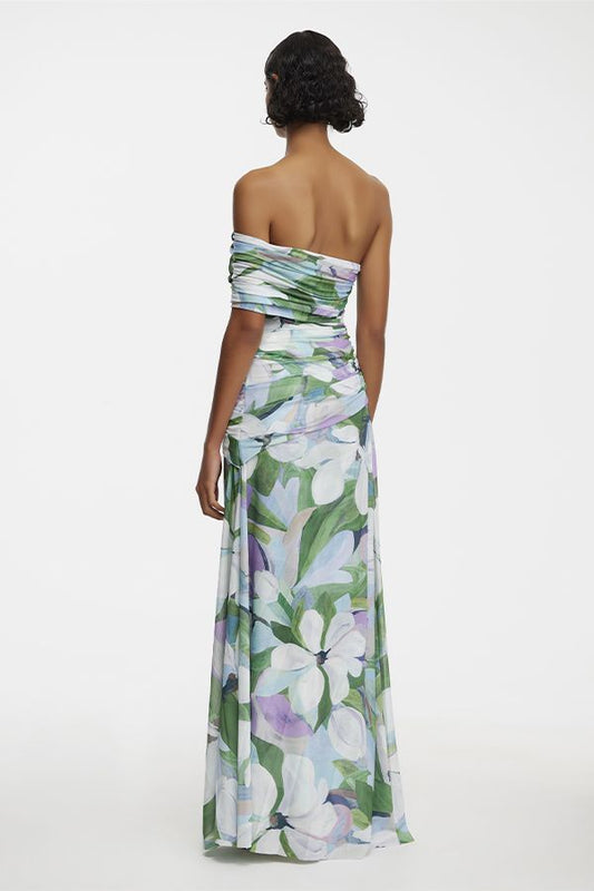 Vestido Richdore Largo Estampado