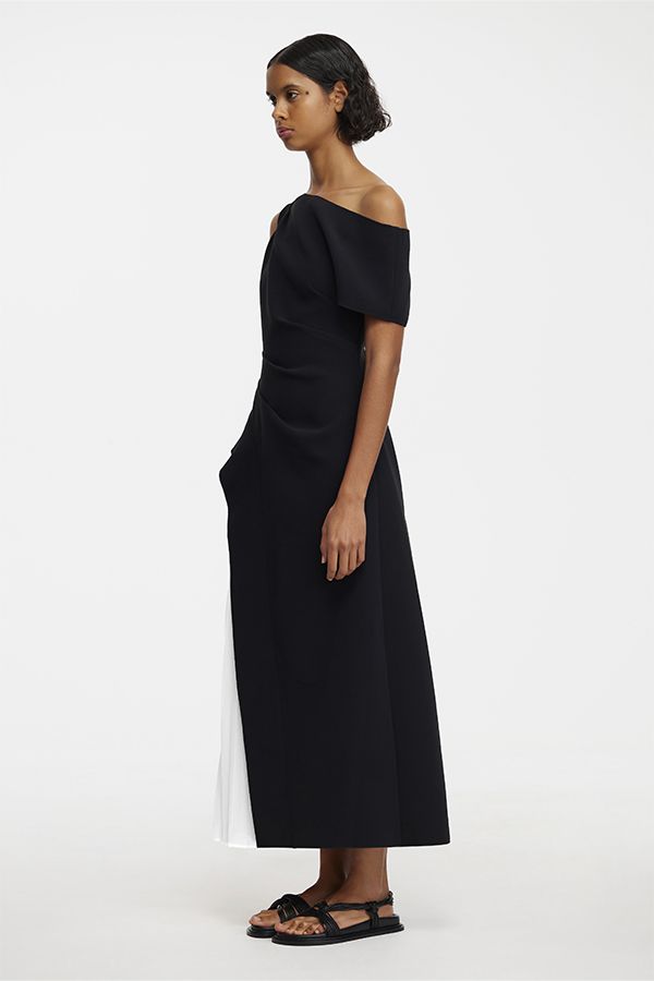 Vestido Sudden Midi Bicolor