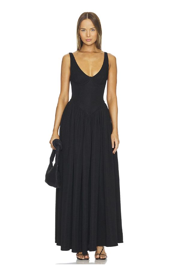 Vestido Isadora Largo Negro