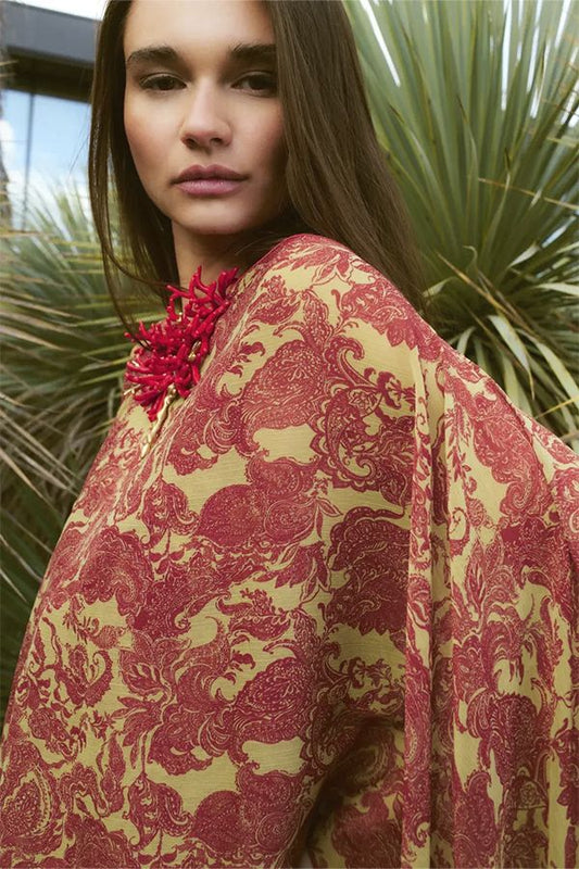 Vestido Lulu Paisley con Capa