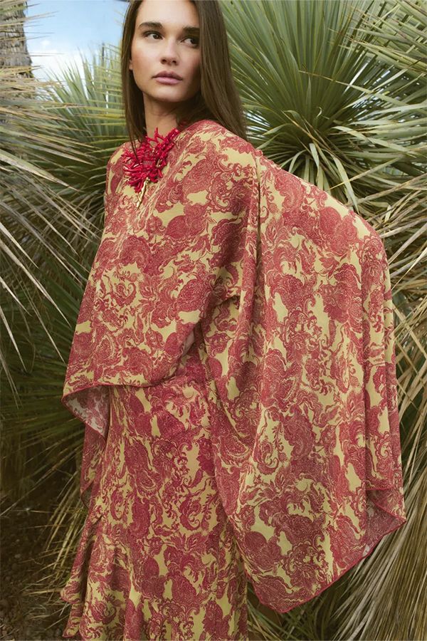 Vestido Lulu Paisley con Capa