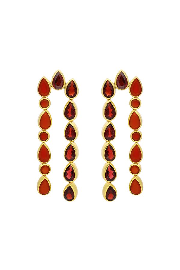 Pendientes Samsara Granate