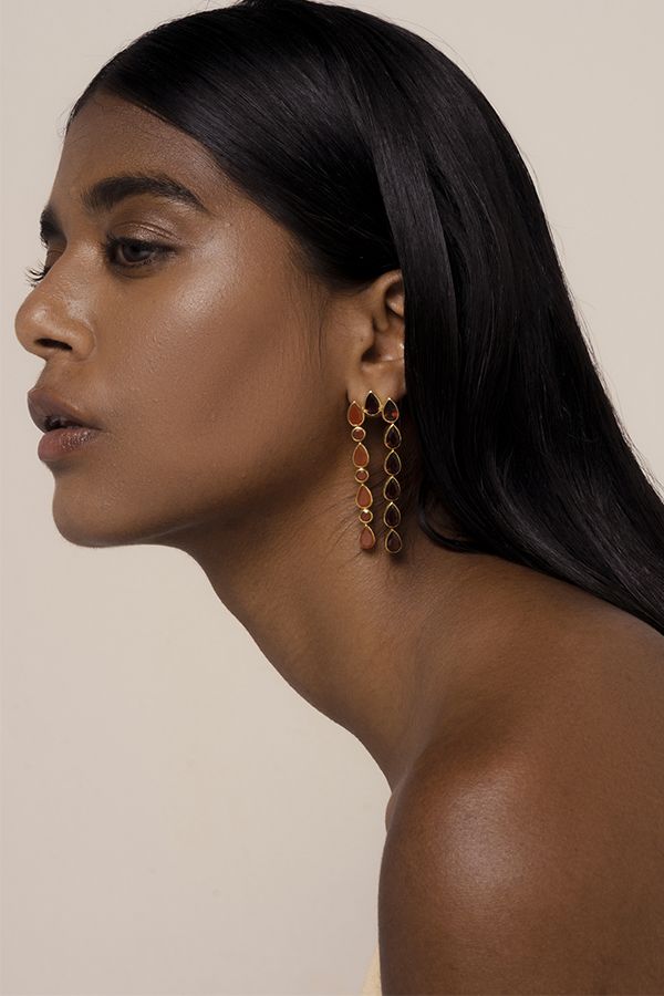 Pendientes Samsara Granate