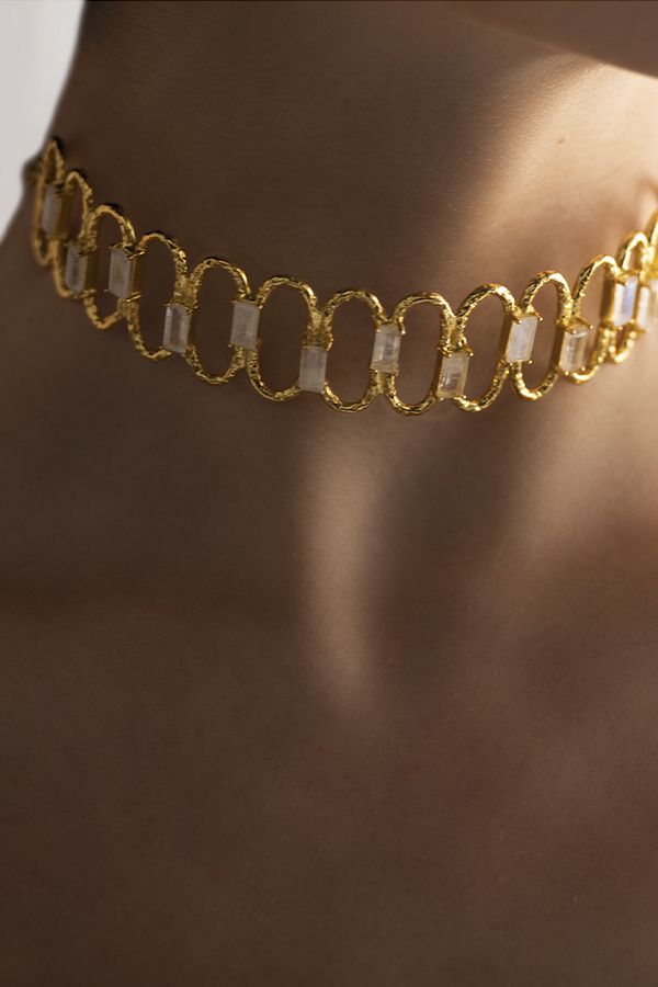 Choker Rinaldi Dorado Rigido