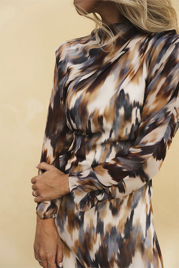 Vestido Horus Midi Estampado Multicolor