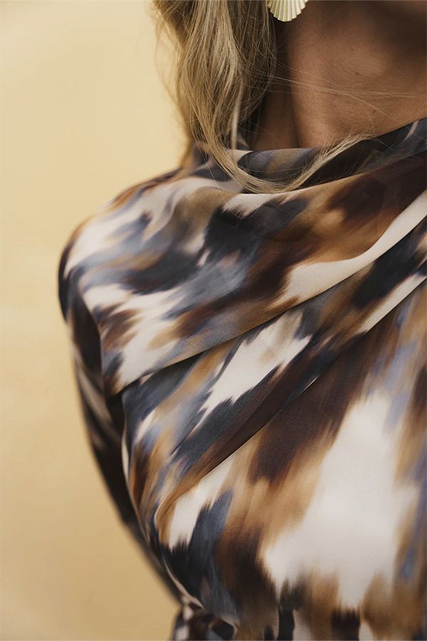 Vestido Horus Midi Estampado Multicolor