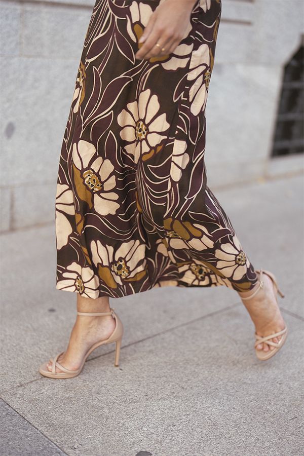 Vestido Emile Bardot Estampado Multicolor