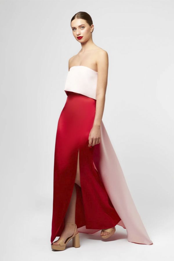 Vestido Margherita Largo Rojo