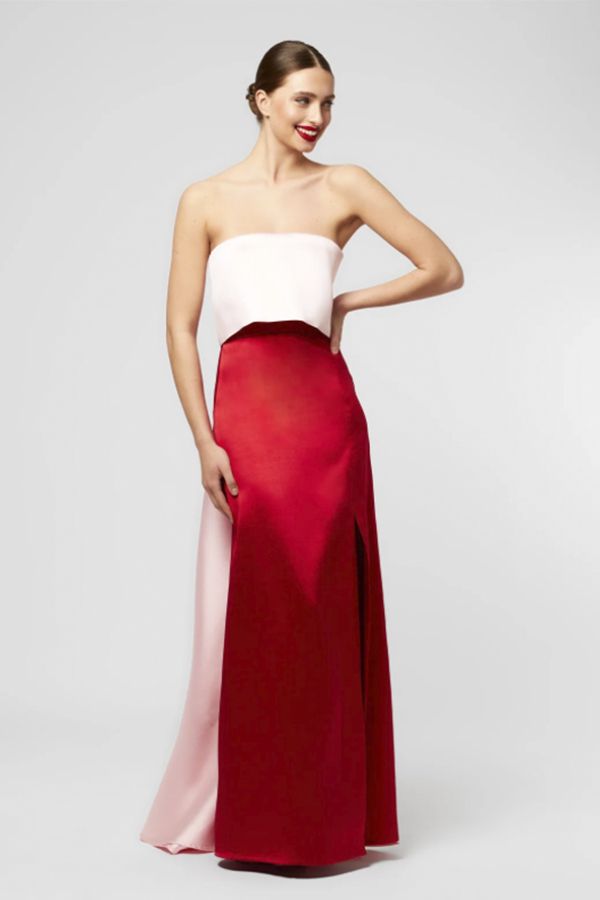 Vestido Margherita Largo Rojo