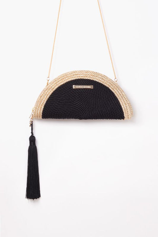 Bolso Carmen Bicolor Negro y Dorado