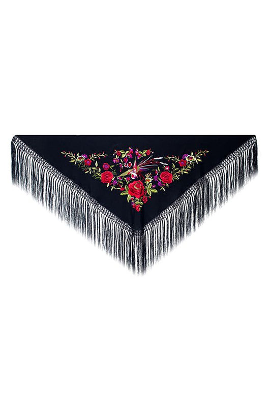 Mantoncillo Bordado Pajaro