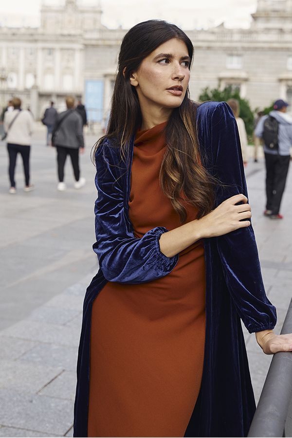 Vestido Cruzado Terciopelo