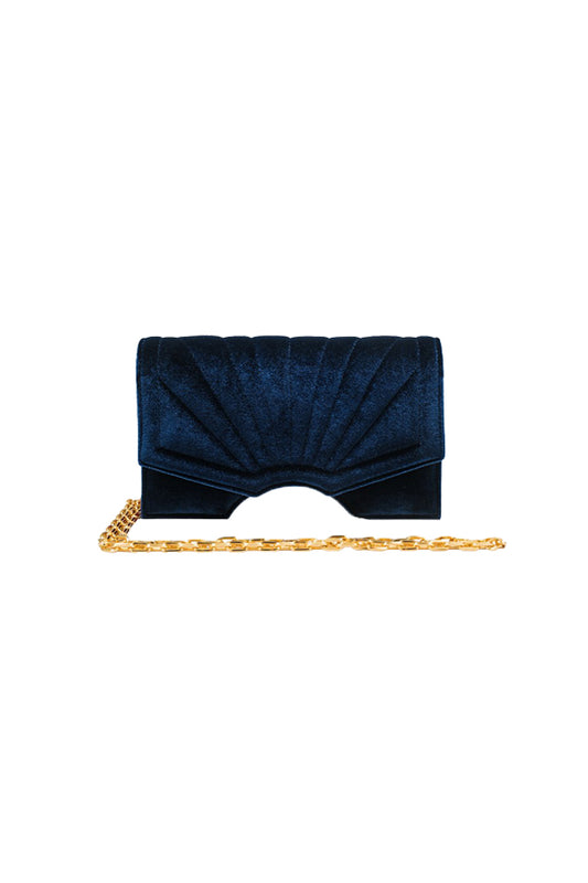 Bolso Archy Terciopelo Azul Marino