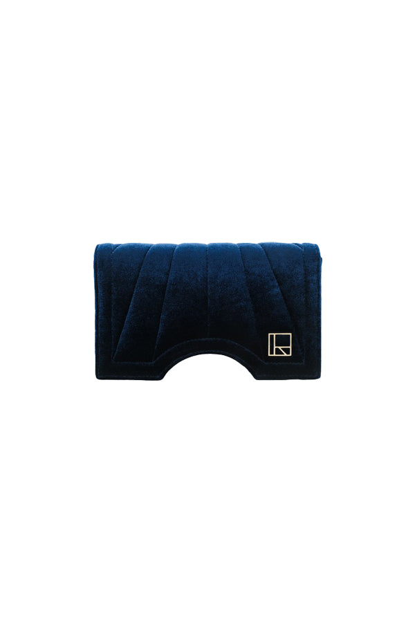Bolso Archy Terciopelo Azul Marino