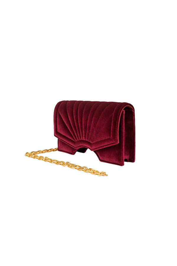 Bolso Archy Terciopelo Rojo