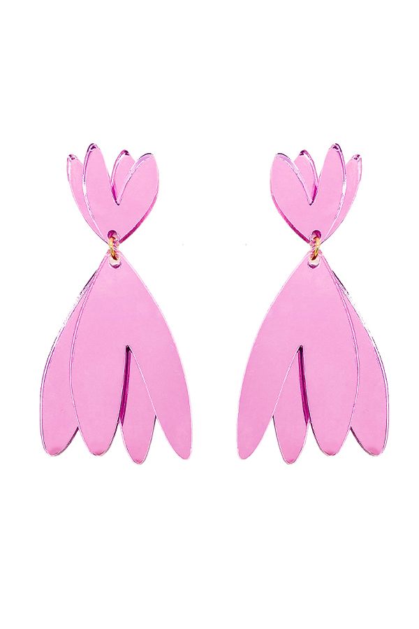 Pendientes Papiroga Maxi Rosa #5