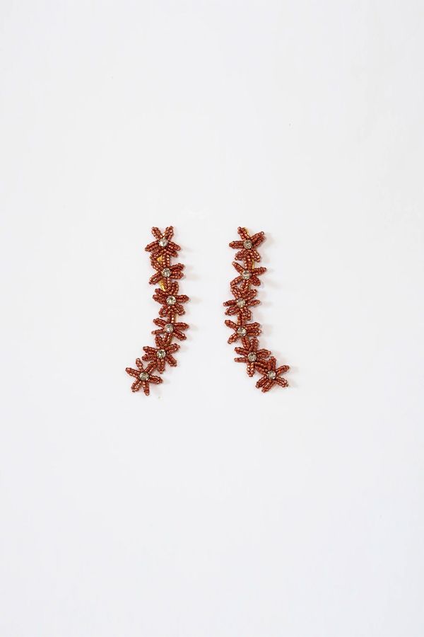 Pendientes Lirio de Mar Ocre