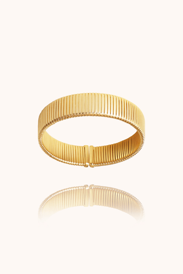 Collar Choker Serpentine Oro