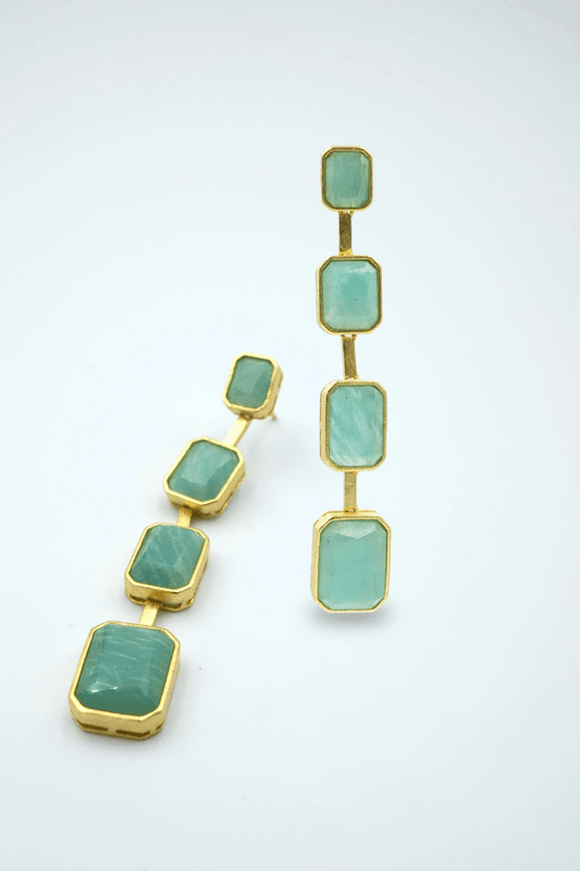 Pendientes Lady Amazonita Verde