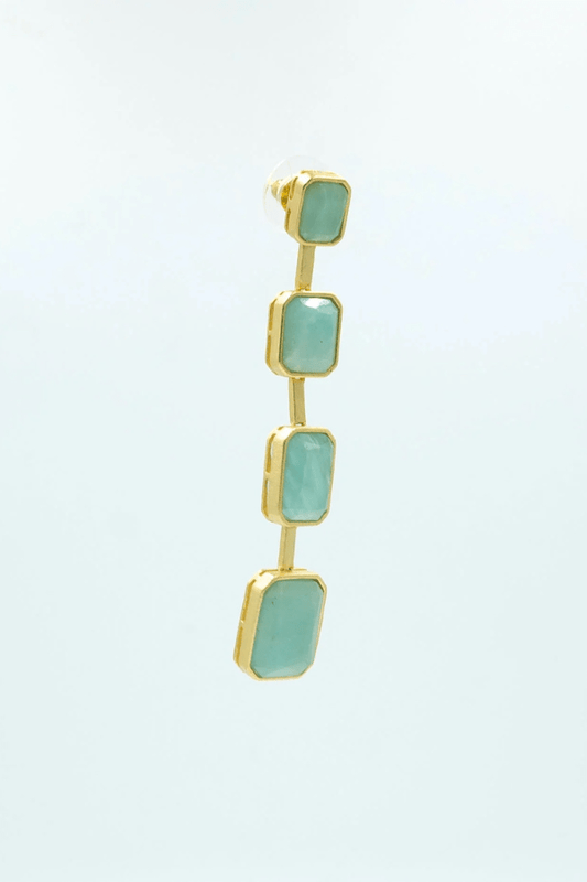 Pendientes Lady Amazonita Verde