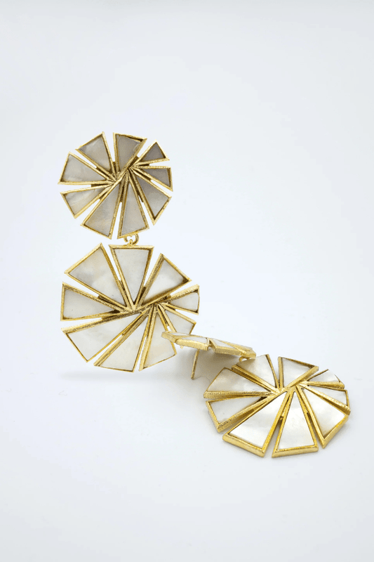 Pendientes Vishaal Madre Perla