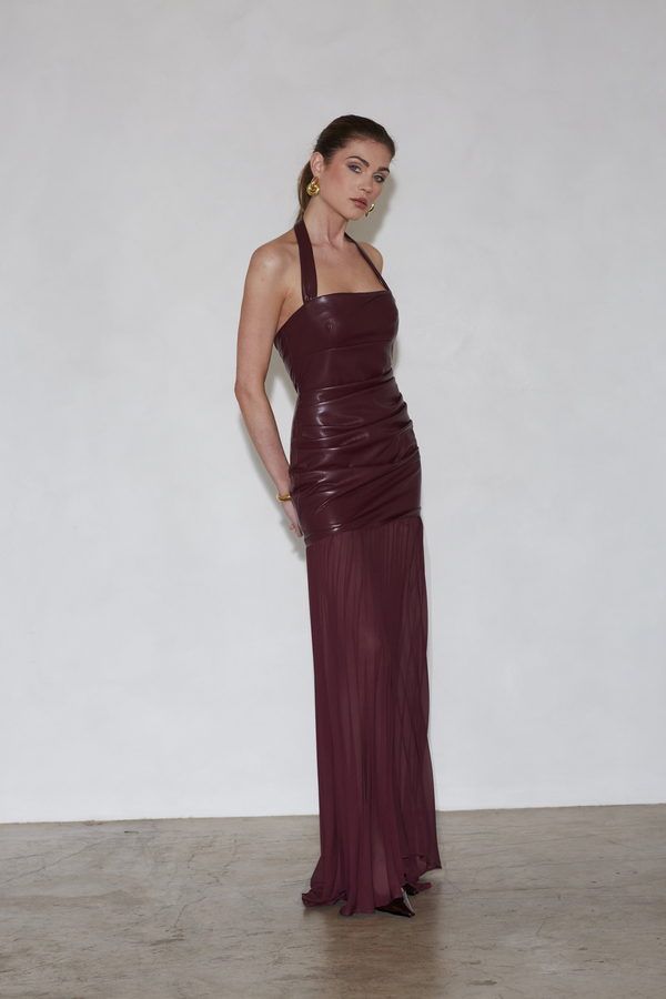 Vestido Delilah Burdeos