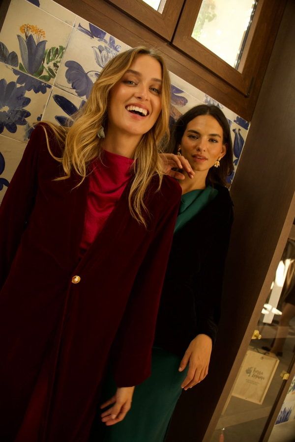 Kimono Terciopelo Burdeos