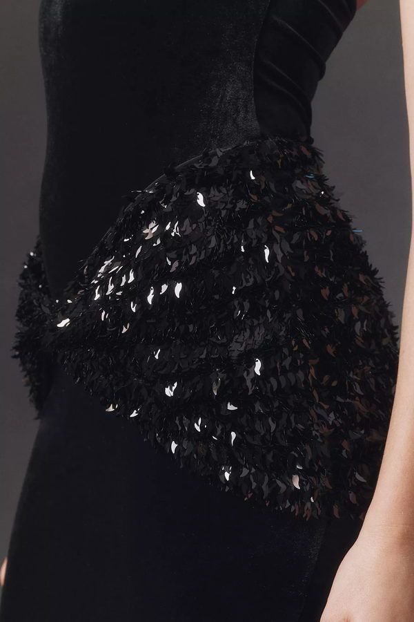 Vestido Soraya Terciopelo Negro