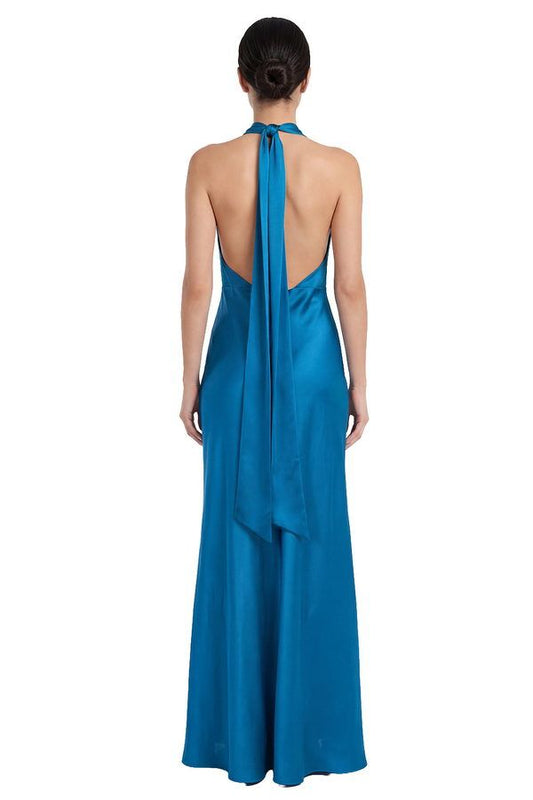 Vestido Mercy Azul Petróleo