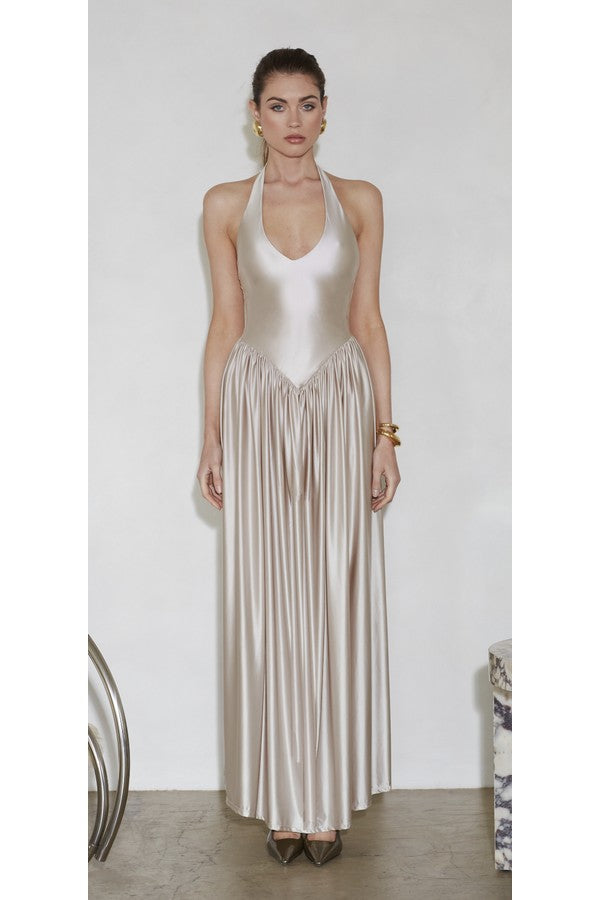 Vestido Rowena Plata