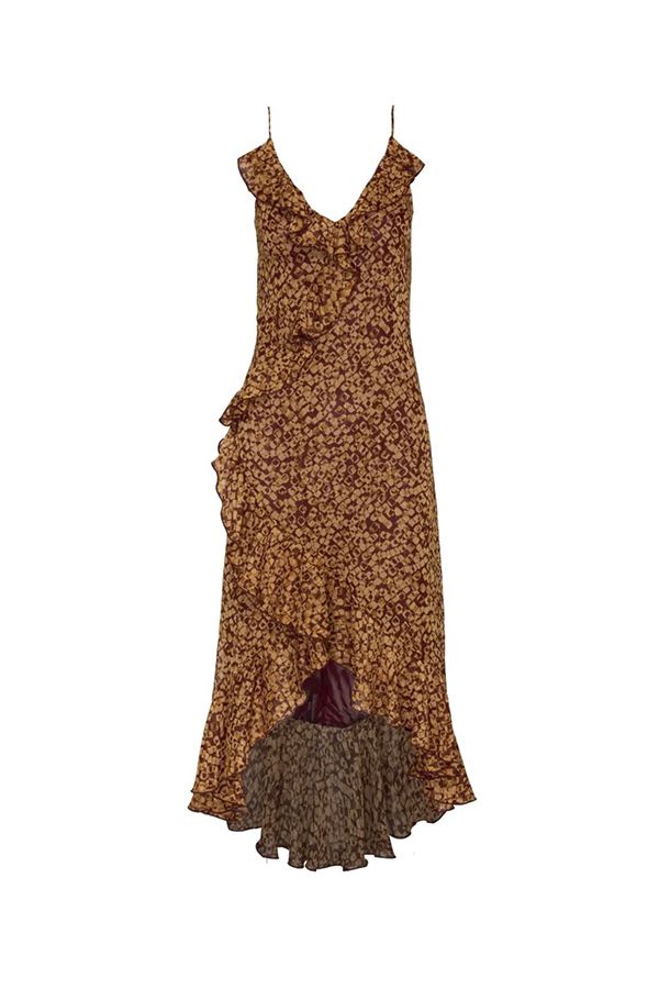 Vestido Lulu Chocolate con Capa