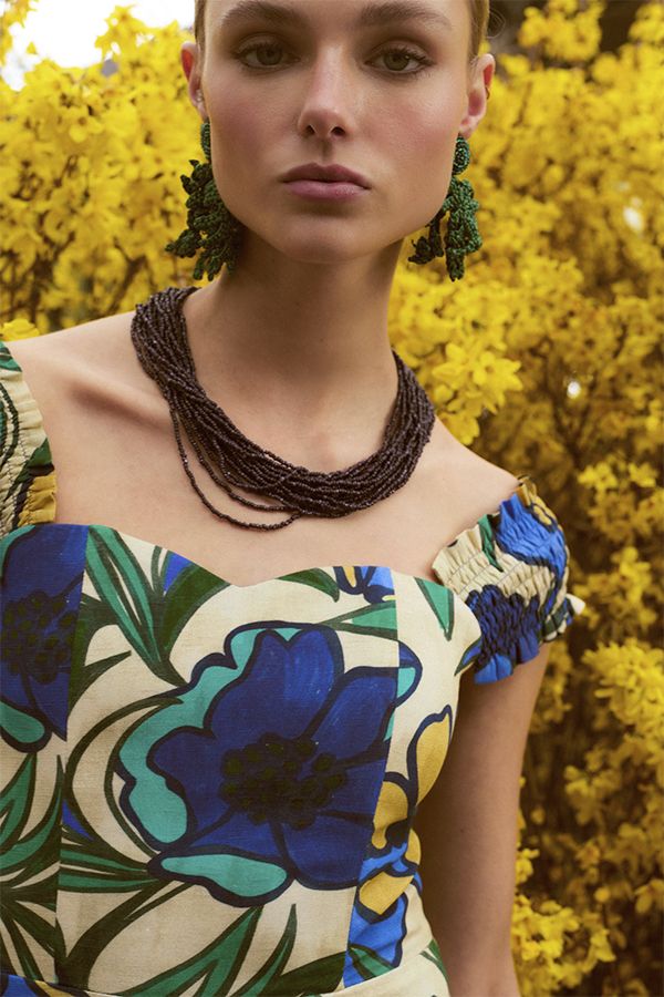 Vestido Amani Estampado Azul