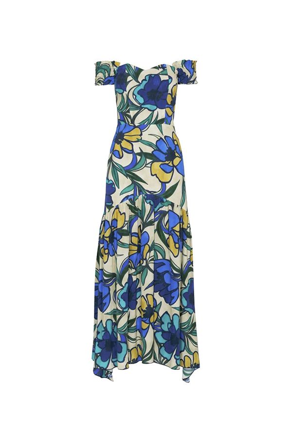 Vestido Amani Estampado Azul