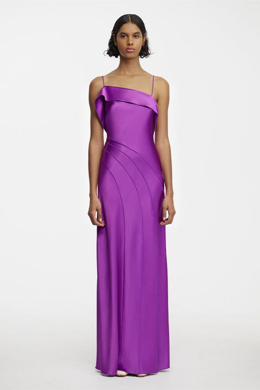 Vestido Zetland Largo Morado