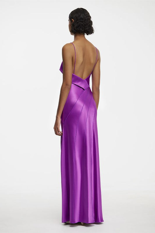 Vestido Zetland Largo Morado