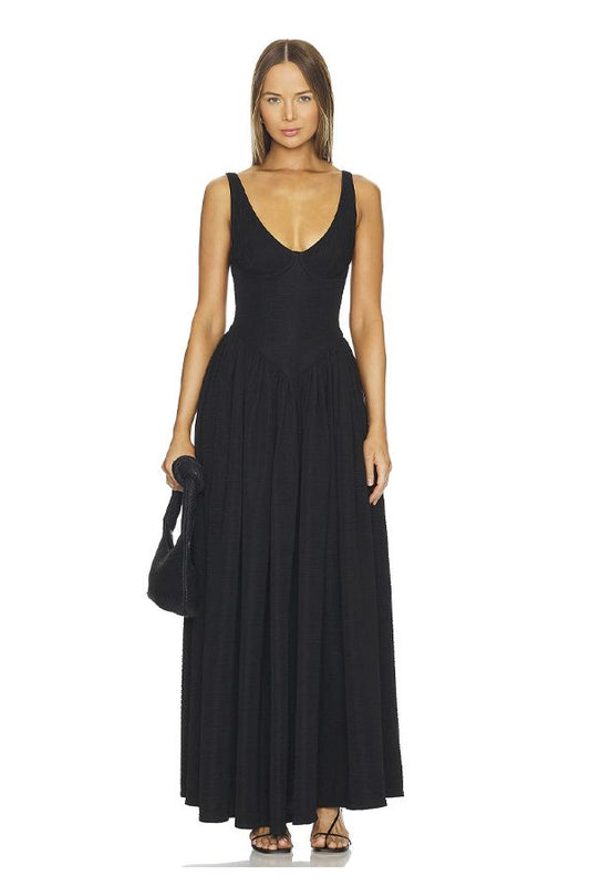 Vestido Isadora Largo Negro