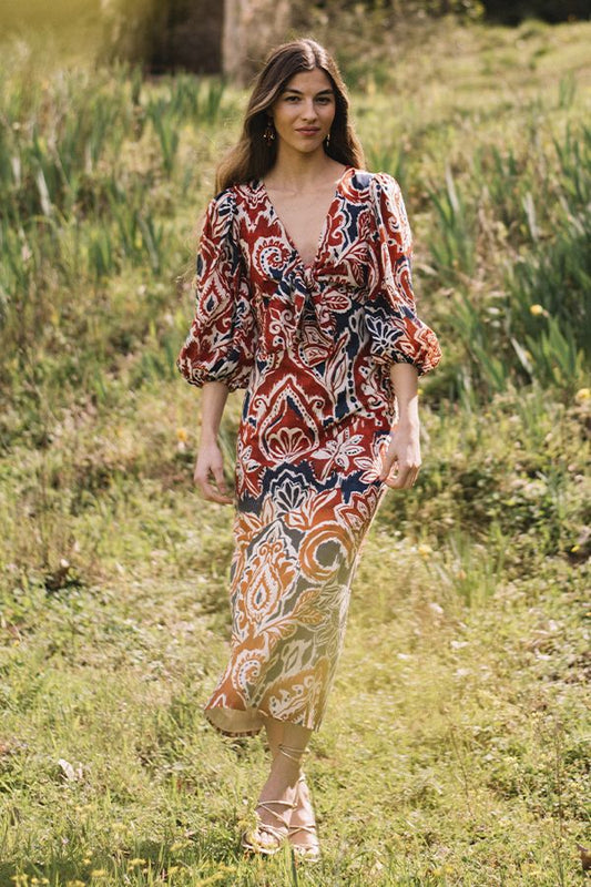 Vestido Damiana Midi Estampado