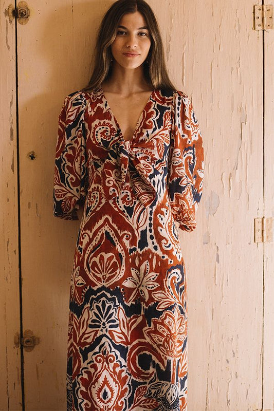 Vestido Damiana Midi Estampado